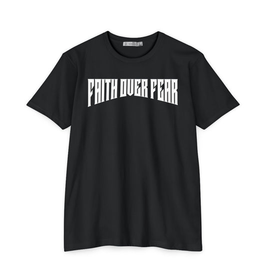 Faith Over Fear Statement Tee – Black