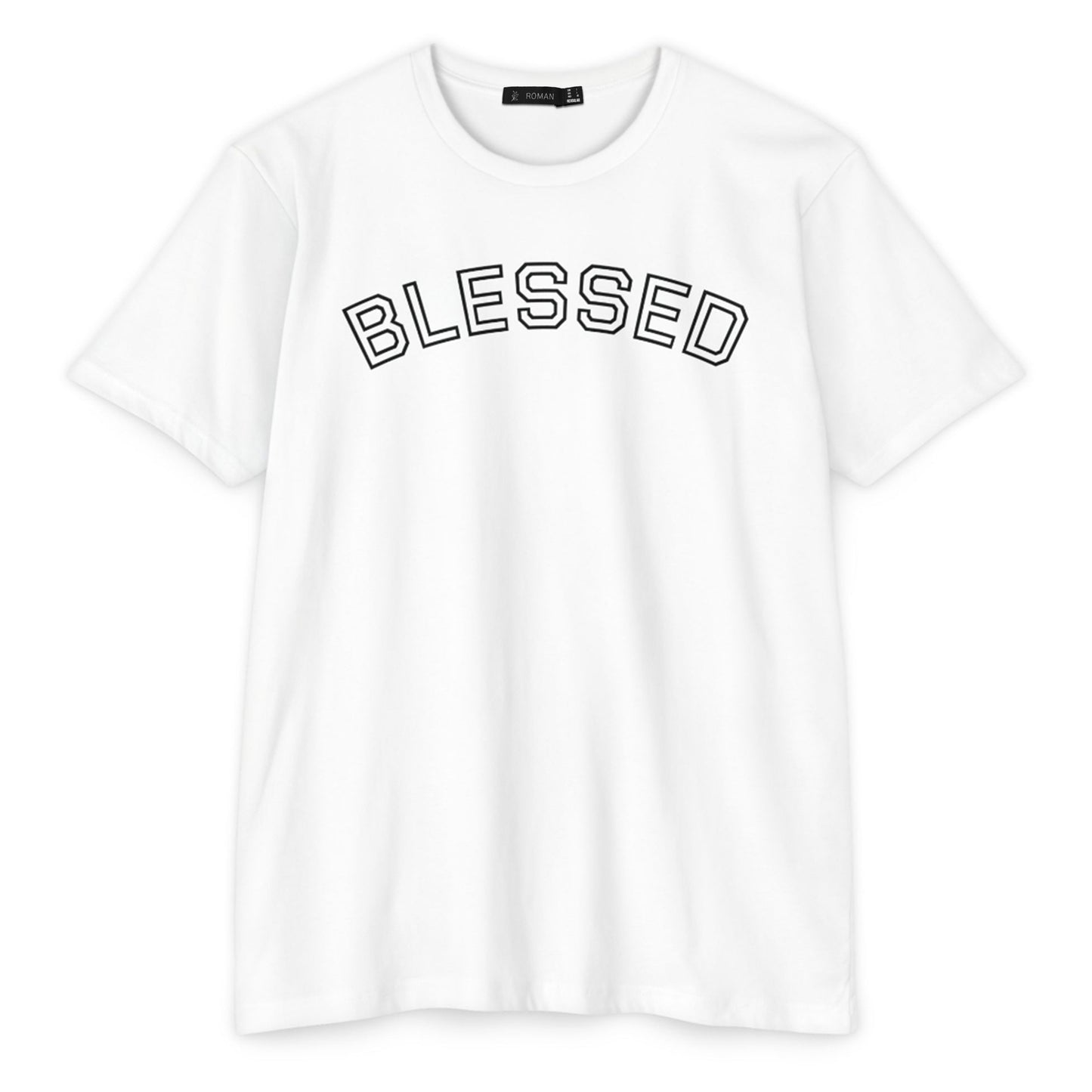 Blessed Arch Lettering Tee – White