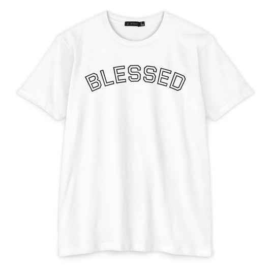 Blessed Arch Lettering Tee – White